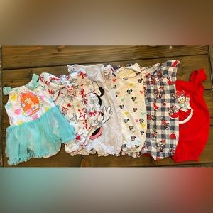Baby girl Disney outfit lot